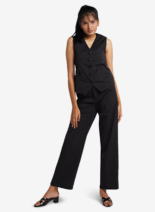 Tailored Trousers in Black 