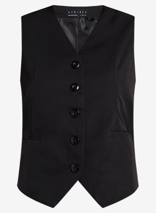 Premium Tailored Waistcoat in Black (Co-ord)