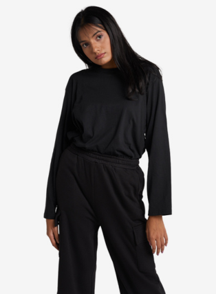 Long Sleeve Black Tee