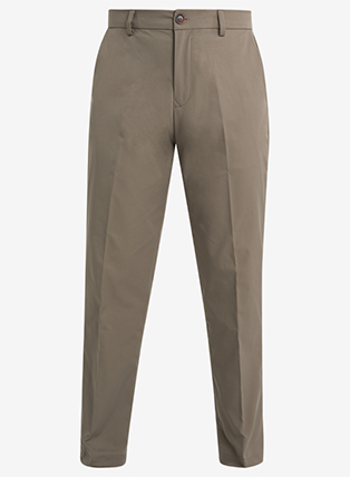 Premium Khaki Textured Formal Trousers