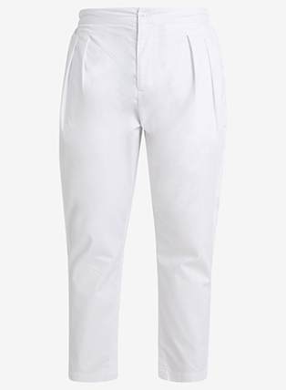 MAHAL Premium White Pleated  Pajama Pant (2 Side Pockets, 1 Back Zip Pocket)