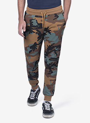 Enzo Classic Orange Camo Joggers
