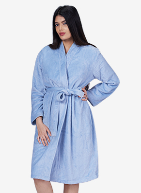 Enzo Comfort Sky Blue Robe