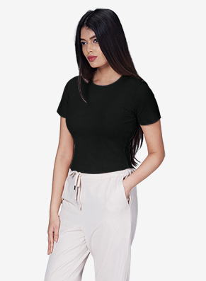 Strides Ribbed Crop Top - Black Beauty