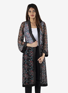 Haiku Deep Sea Coral Kimono