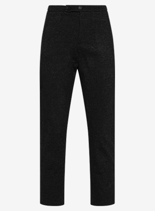 Grey Pinstripe Cropped Trousers