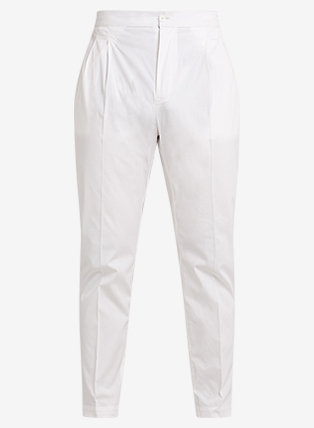 MAHAL Premium White Pleated Pajama