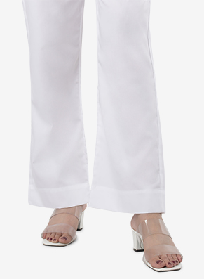Mahal White Cotton Pajama Pant W/ Pocket