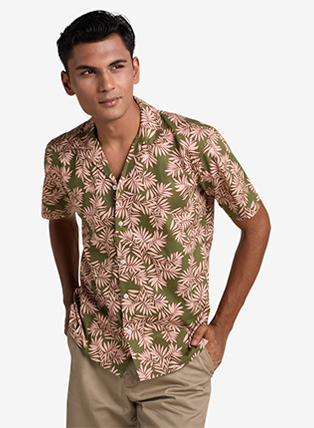 Moss Tropical Printed Shirt