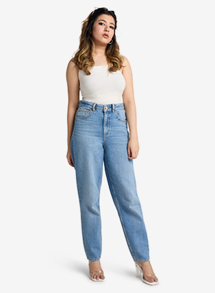 TWILLS Kylie Mom Light Blue Jeans