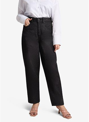 TWILLS Kylie Mom Graphite Jeans
