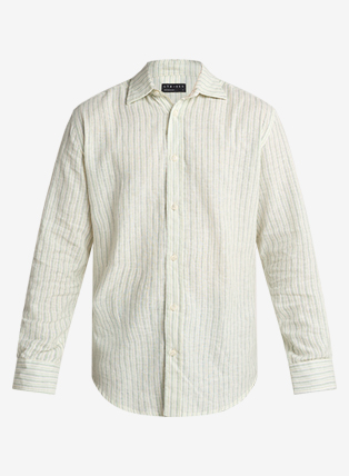 Summer Green Striped Shirt