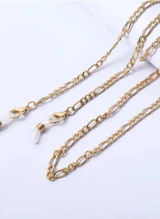 Glasses/Mask Chain - Gold Link Chain